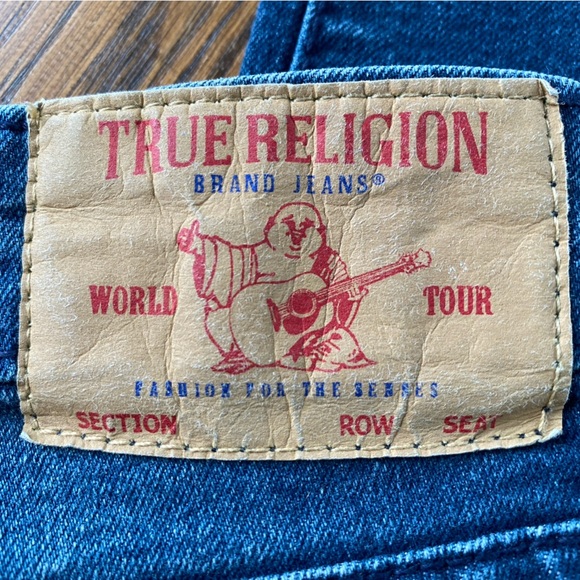 Distressed True Religion Blue Jeans Junior’s Size 16 - Picture 10 of 13